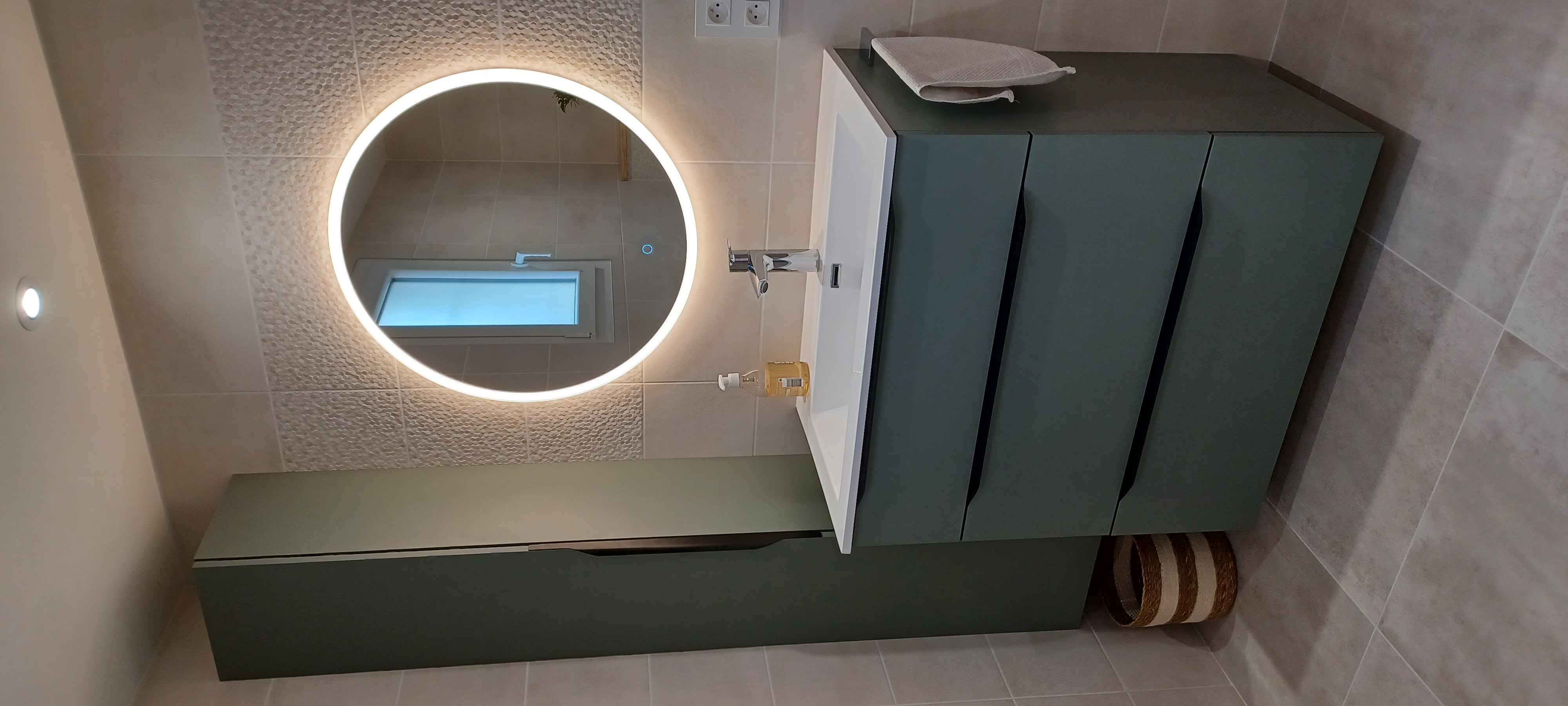 Salle de bains gîte coté vasque